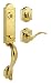 Baldwin 180AEHXTBL ARB L03 SMT Avendale Single Cylinder Handleset with Tobin Lever Featuring SmartKey, Lifetime Polished Brass