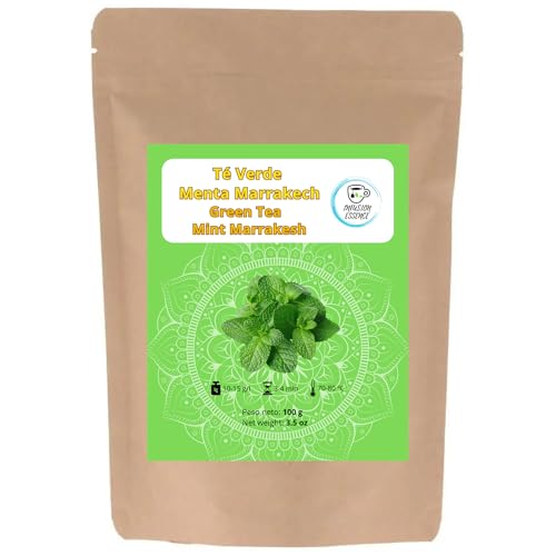 Té Verde Menta Marrakech I Té antioxidante, energetico y digestivo I Té Verde en Hojas Sueltas (125 tazas) (250 g, Menta Marrakech)