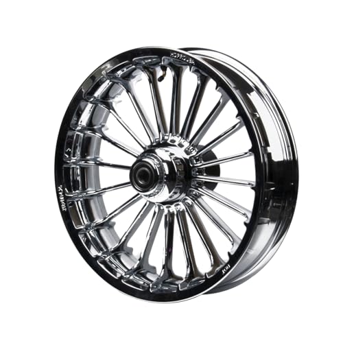 Hoprousa 18x4.25 Front Wheel Fits '18-later Fat Boy Aluminum Fat Spoke 18inch Replace Stock Wheel Forged Chrome Turbine Wheel Tubeless (18x4.25 CHROME FAT BOY)