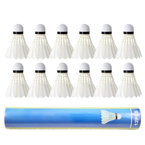 Pluma de bádminton | Bola de espuma para entrenador de cabeza – Estable de plumas y entrenamiento de velocidad de bádminton para jugadores jóvenes y juegos de raquetas de playa