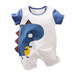 YINOON Baby Clothes, Boys, Short Sleeve Rompers, Boys, Dinosaur Pattern, Cotton, Baby Clothes, Underwear, Soft, Newborn Clothes, Baby Shower