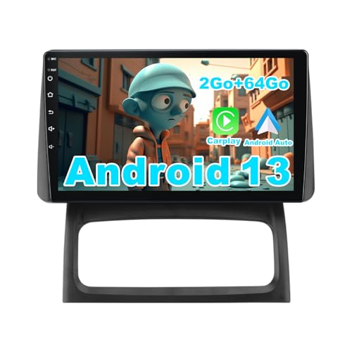 CarPlay sans fil et Android Auto sur autoradio tactile 9" Renault Clio 2