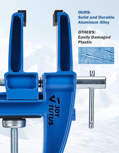 image for JOYTUTUS Ski and Snowboard Vises 3 Pieces Set for Tuning, Edges and Wa