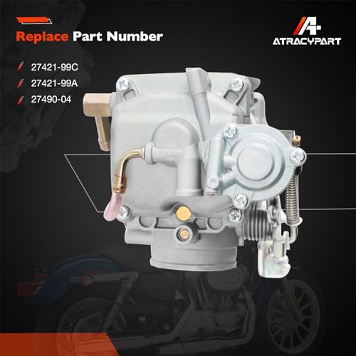 Atracypart A1577 Cv40 Carburetor Compatible With 1988-2006 Harley Davidson Sportster 883 1200 Xl883 Xl1200,1988-2016 Dyna & Fxr,1988-2017 Softail,1988-2016 Touring,1998-Up Sportster Electra Glide Fatboy & More Carb thumb #2