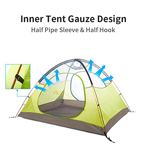 Carpa ultraligera impermeable para 2 personas miniatura 5