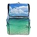 Produktbild Emoya Rucksack aus Segeltuch tropisches Paradies Strand Meer Palme Steine Schultasche für Teenager Mädchen Jungen Bookbag College Schule Computer Tasche