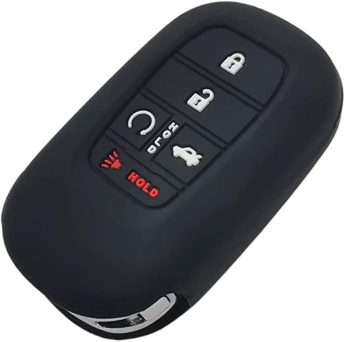 Miniatura 9 de REPROTECTING Funda de goma de silicona para llavero compatible con Honda Accord Civic HR-V CR-V Pilot Sport SI EX EX-L Touring 2022 2023 (rojo y
