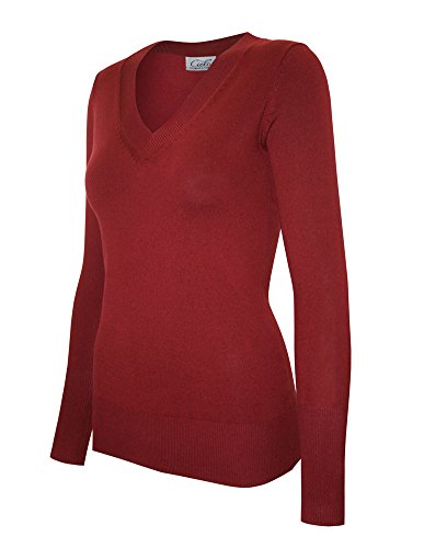 Image of Cielo Women's Solid Soft Stretch Pullover Knit Sweater