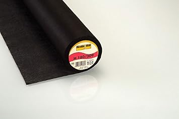 Vilene H180 Light Easy Fuse Ultrasoft Iron On Fusible Interfacing Interlining Black - per metre