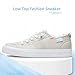Obtaom Women's Play Fashion Sneaker Comfortable Canvas Slip on Shoes Washed Canvas Flats（Beige，US8）