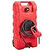 15 Gallon Gas Can, Portable Fuel Tank With Pump, Fuel Transfer Tank, Portable Gasoline Tank On Wheels With Le Fluid Transfer Siphon Pump and 10-Inch Hose for Cars, Boats, Lawnmowers, ATVs