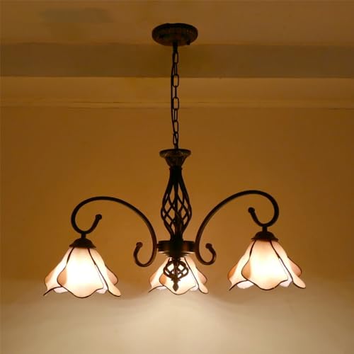 Lustre 6 lumières American Vintage pour éclairer un grand salon sombre
