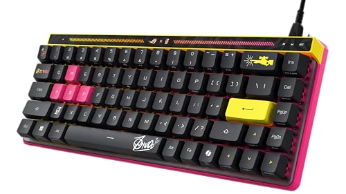 Image of ASUS ROG Falchion Ace HFX Hall Effect Wired Gaming Keyboard - 65% TKL, Dual USB-C, Magnetic Switch, Rapid Trigger, Speed Tap, 8K Hz Polling, Touch Panel, Protective Cover, PBT Keycaps - ZywOo Edition