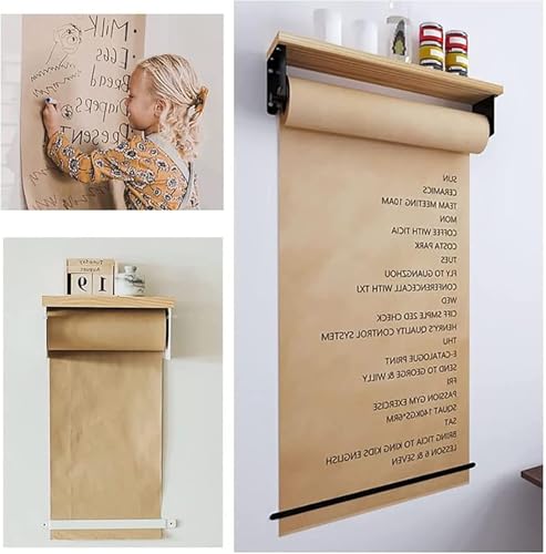 Cortador de rollo de papel kraft de pared portarrollos ecológico 70cm 6