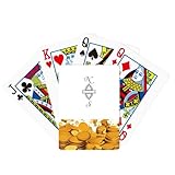 no/no Compass Line End Art Deco Fashion Gold Poker - Juego clásico de cartas