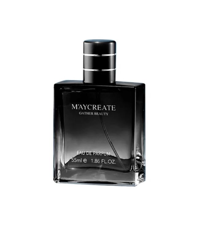 Men's Perfume, 55ml 1.86 fl oz, Black Glass Bottle Eau de Parfum