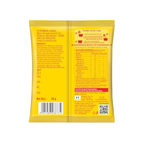 Saffola Masala Oats - Classic Masala, 39 Grams (1.37 oz)