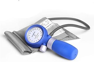 MCP Healthcare Shock Proof Aneroid Blood Pressure Monitor with Arm Cuff - Large Cuff for Doctors, Students, and Nurses (Blue)