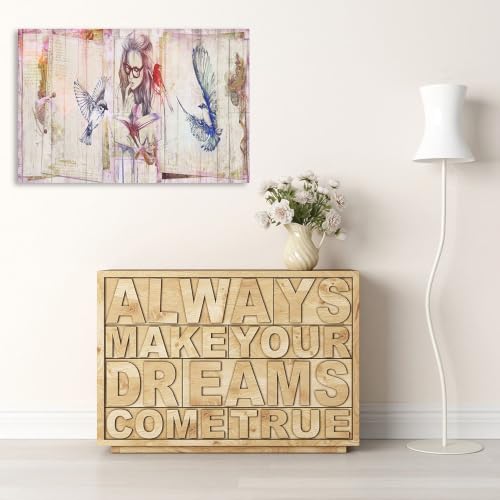 Póster de niña vintage de 50x70 cm para renovar paredes vacías en tu salón o dormitorio 4