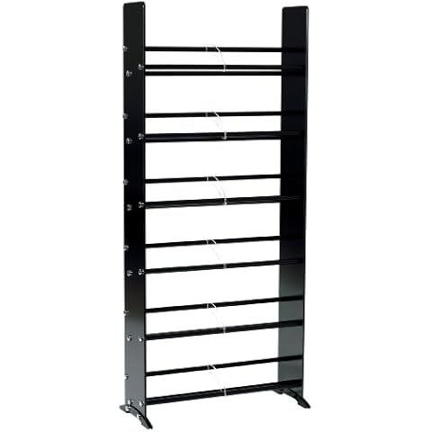 TransDeco TD319B Rack, 336 CD 234 DVD, Black/Chrome Cover