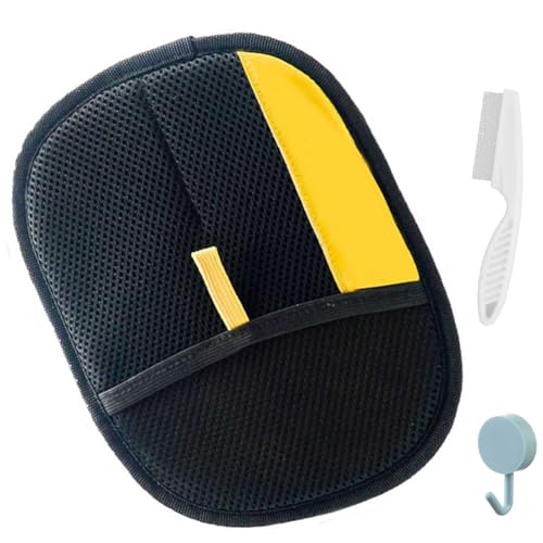 HTU 1 Pezzo di Guanti per la depilazione degli Animali Domestici, Guanti antistatici per la toelettatura degli Animali Domestici, per Cani e Gatti (Set 1) (1 Set)