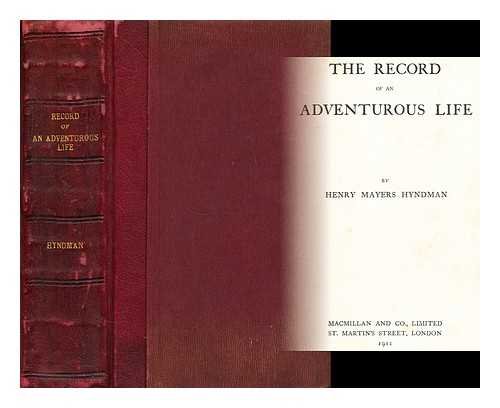 The record of an adventurous life, B000857WA8 Book Cover