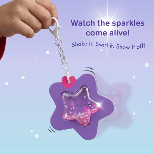 Image of Chalk and Chuckles Joydomes - DIY Shaker Keychain & Bag Charm Making Kit, Kawaii 3D Confetti Art & Craft Activity, Mess-Free Creative Toy, Birthday Gift for Girls & Boys Ages 5, 6, 7, 8, 9, 10
