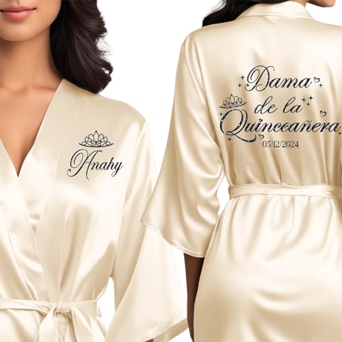 Mis Quince Anos Robes, Pretty Quinceanera Robes, Mama de la Quince, Quinceanera Gifts
