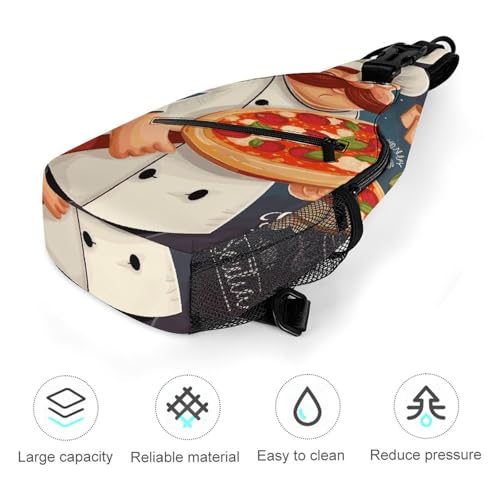 Mochila Sling Bag Crossbody para Senderismo y Viaje 38x20cm miniatura 5