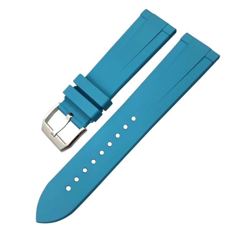 Bracelet montre caoutchouc 19mm à 22mm souple pour montre aviateur et plongée