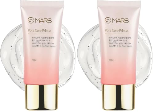 Image of MARS Pore Cure Primer | Smooth Base | Long Lasting Makeup Primer with Oil Control (30ml) (Pack of 2)