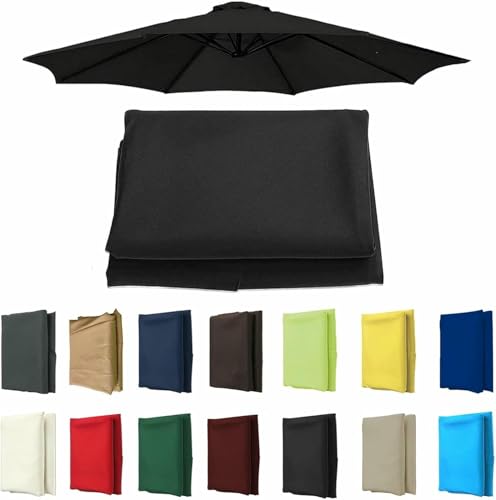 Toile parasol déporté 8 bras étanche et anti-UV pour bâche de jardin