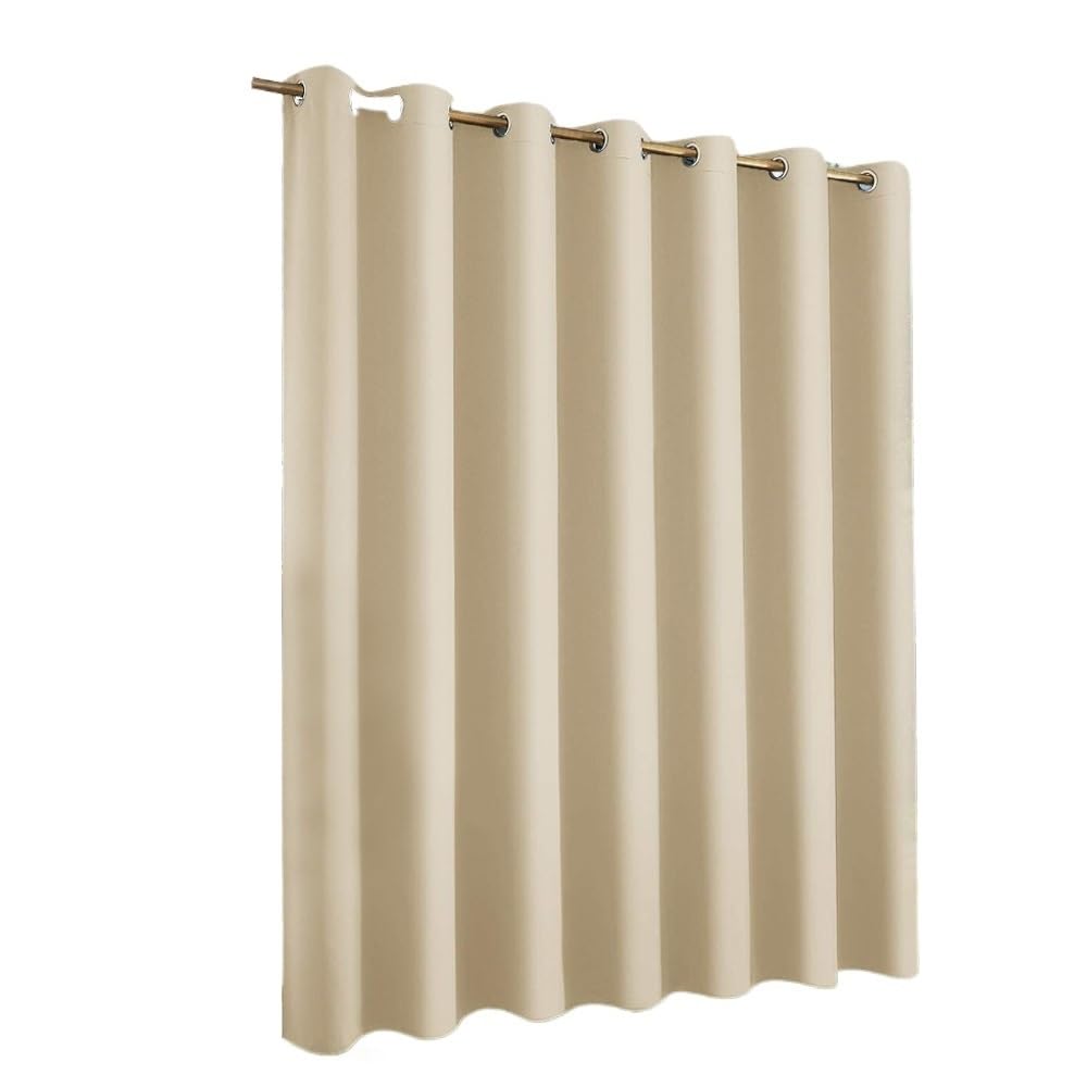 TANGSIYANG Outdoor Curtains Outdoor Curtains Waterproof Garden Exterior Street Gazebo Curtain For Porch Pergola Terrace Cabana Pool(Beige,1PCS_W84XH95IN-213X241)