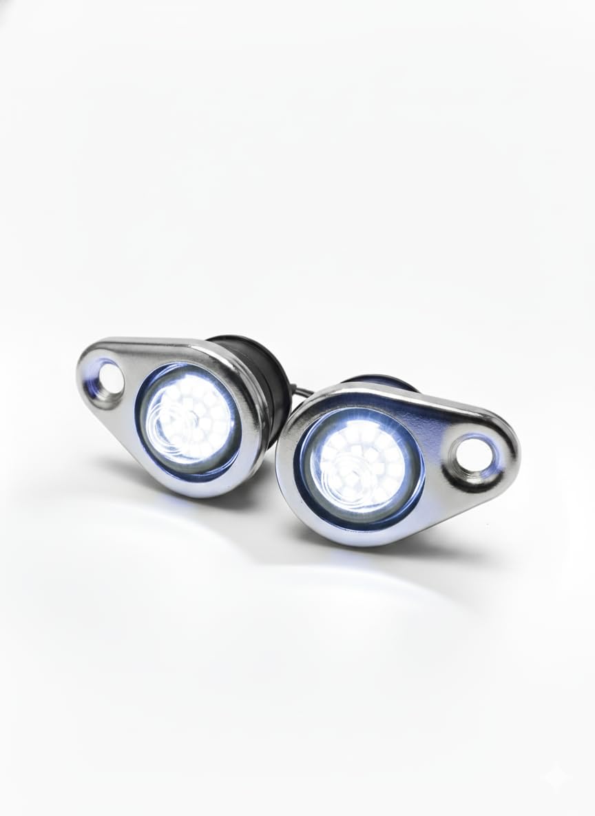 Bike eyes Parking light White LED Compatible with Royal Enfield Classic, Standard, Electra 350, 500cc,BS4, BS6 Models 2015-2021 (White)-image-12