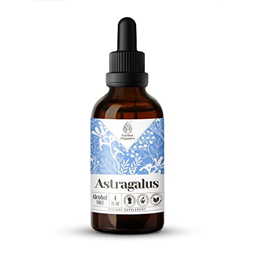 Astragalus Alcohol-Free Natural Tincture Extract, Immune System Booster, Liquid Drops Made From 100% Astragalus (Astragalus Membranaceus) Dried Root (4 Fl Oz) #TOP22