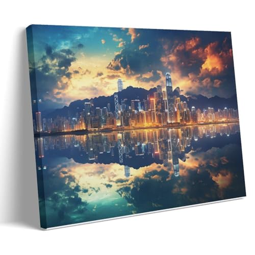 Toile murale encadrée AEMYSKA 60x90 cm pour habiller vos murs