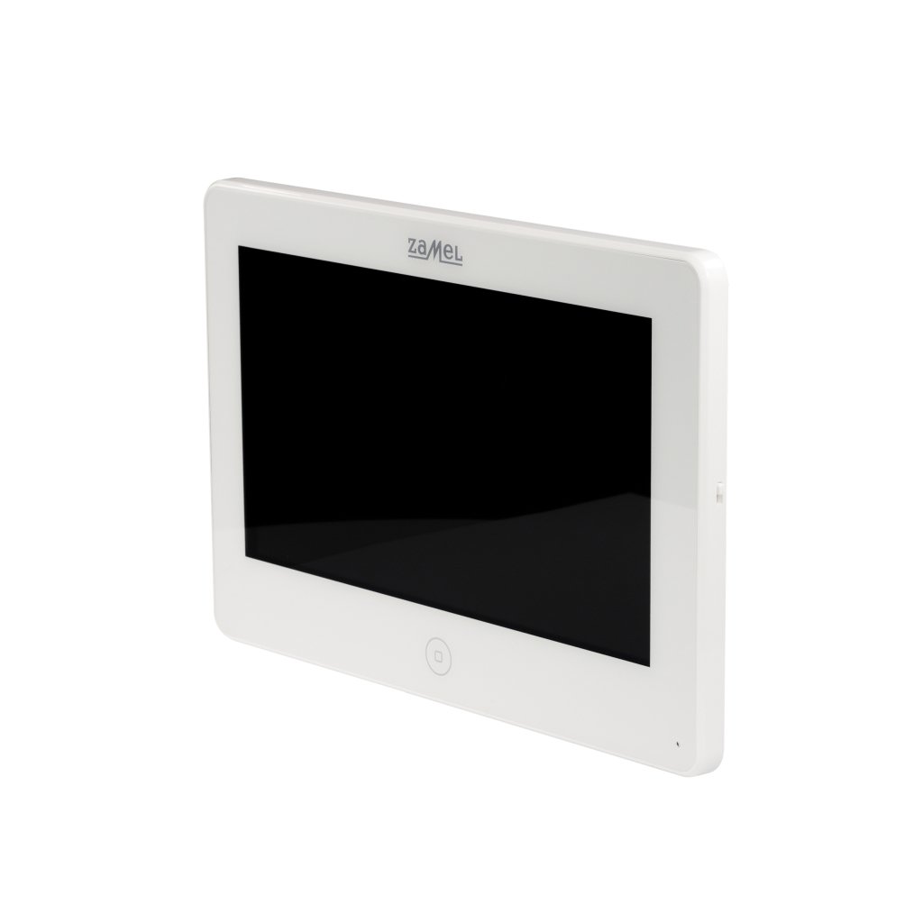 Interphone vidéo 7'' Blanc Entra VP-809W au design minimaliste épuré