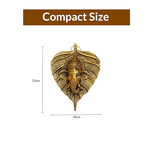 Image of Betterminds Return Gifts For Women Action Ganesh Wall Hanging (Pack Of 4) Wedding Gift Anniversary Housewarming Corporate Gifts Baby Shower Return Gifts (Gold), Metal