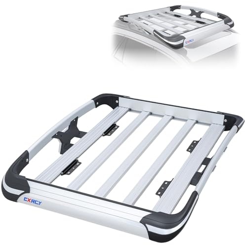 Roof Basket,Anti-Rust Aluminum Roof Basket,Universal Rooftop Cargo Carrier,Suitable for roof