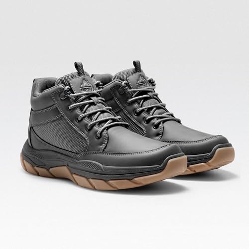 NORTIV 8 Men's Hiking Boots Lightweight Fashion Casual Chukka Ankle Boots Elevation,Size 10,Grey,SNHB2411M