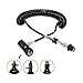 ZCTCL Paintball PCP Adapter Remote Coil High Pressure Air Hose w/Quick Disconnect with Slide Check Accessories (Black)