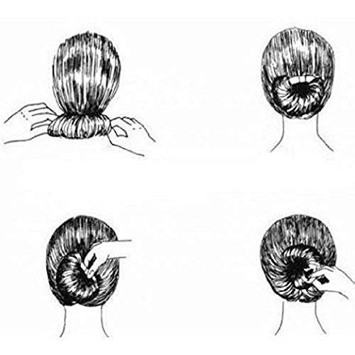 Smark Juda Bun Maker Hair Style Accessories for Women, Black, 5 Pcs 3