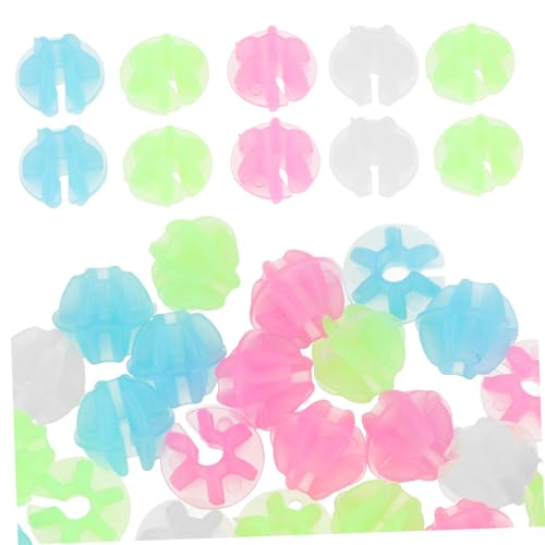 OSOLADY 108Pcs Luminous Bike Spoke Beads Round Clip Decorations for Bicycle Wheel Hub Bike Accessories for Adults Easy to Install and