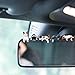 CNTVO 5 Pcs Dashboard Decorations, Cute Cat Figure Dashboard Accessories for Rear View Mirror, Resin Mini Car Decorations Interior for Women, Girls