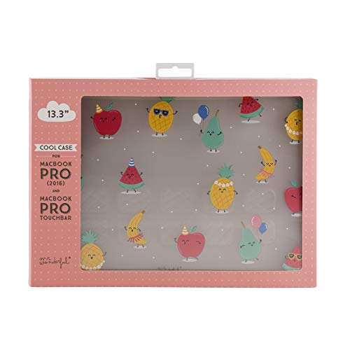 Mr. Wonderfull Apple MacBook Pro 13.3 inch (2016) Clear Case with Fruit Design, White, Macbook Pro 2016 13,3" - Image 2