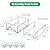 damynuo 2 Pack Refrigerator Drawers - Fridge Organizer Bins Stackable Storage Drawers, Clear Refrigerator Organizing Containers Pull Out Drawer for Fruit, Vegetable Storage and Keep Fresh