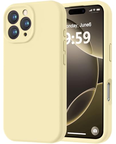 LOVE 3000 Designed for iPhone 16 Pro Case, Premium Silicone with [Soft Anti-Scratch Microfiber Lining] Shockproof Protective Phone Case for Men Women Girls 6.3