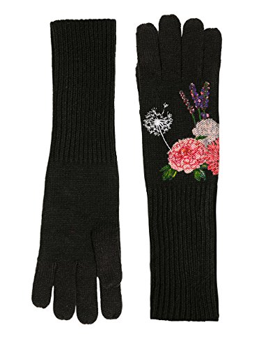 Desigual Gloves_Botanic Guanti, Nero (Negro 2000)