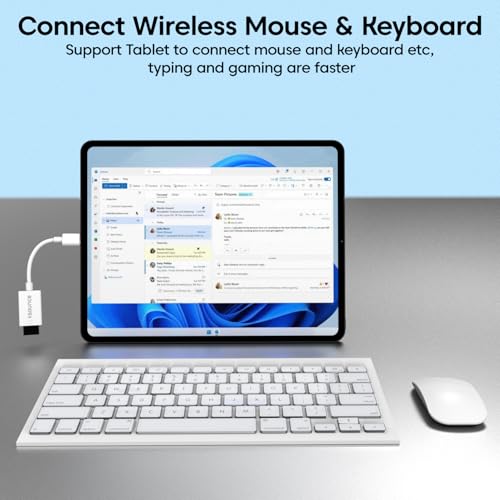 Image of Sounce Type-C to Lightning OTG Adapter - Universal Charging & Data Sync Converter, Female to Male Connector for Smartphones, Tablets & Accessories - White