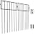 Adavin Black Animal Barrier Fence-10 Pack 12 in(L) X12 in(H) No Dig Garden Decorative Fence 1.5" Gap Rustproof Metal Dig Deterrent Panel Border for Dog Rabbits Ground Stakes Outdoor Patio,Total 10 Ft